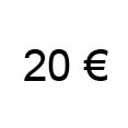 1 chèque de 20 €